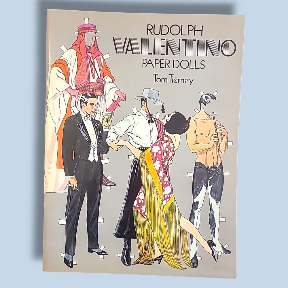 Tom Tierney Rudolph Valentino Paper Dolls in Full Color Vintage Hollywood Uncut
